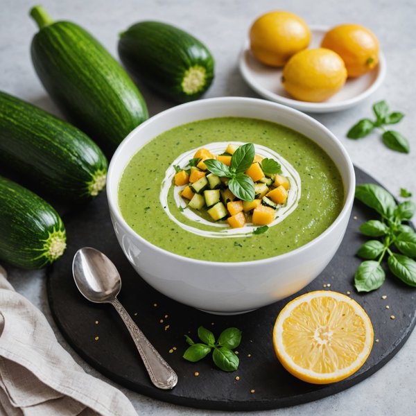 ¿Cómo preparar una sopa de calabacín con crema de leche?